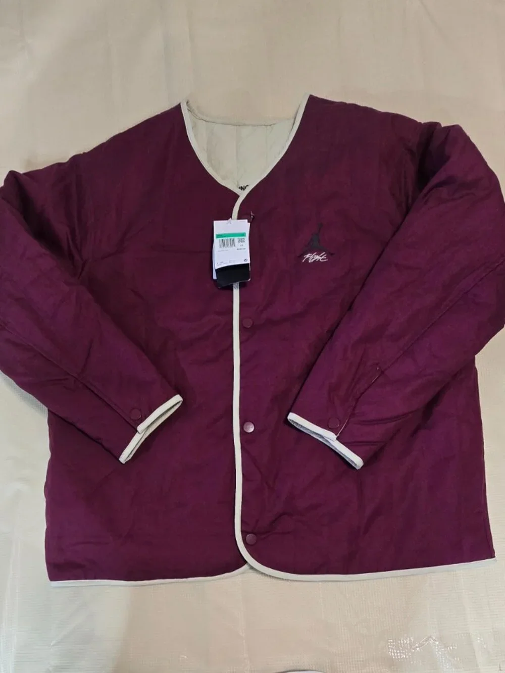 Nike Air Jordan Flight Heritage Liner Reversible Jacket DX4349-680 Men’s size XL